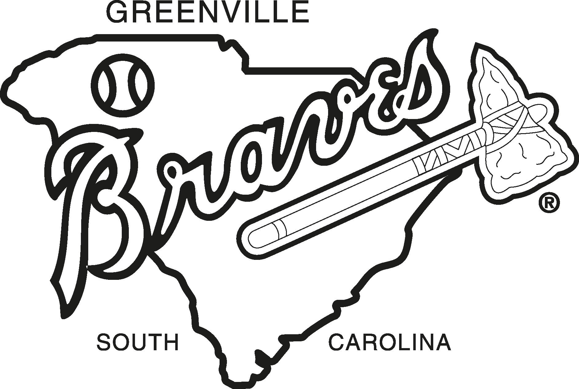 Greenville Braves Simple Logo Vector Logo